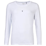 JOOP! Damen Langarmshirt mit Logo-Print - Cosy, Longsleeve, Rundhals, Cotton Stretch