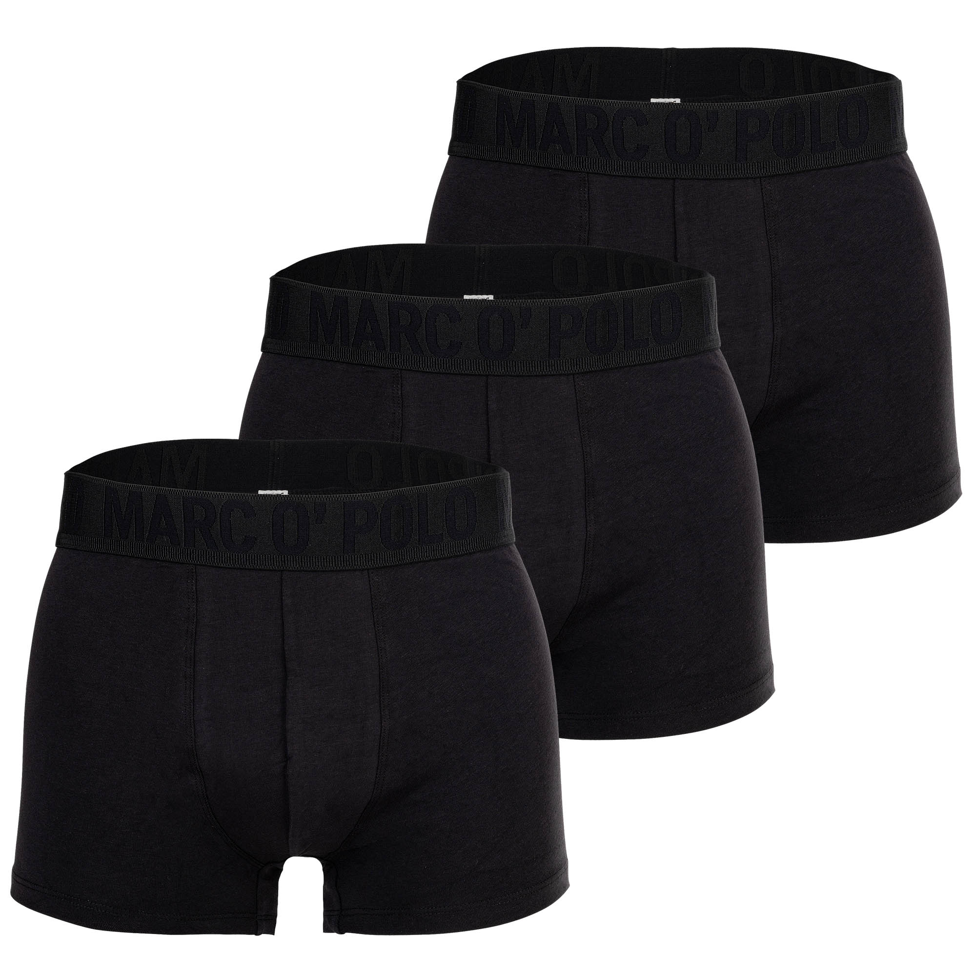 Marc O Polo Men's Boxer Shorts, 3-Pack - Trunks, Logo Waistband, Organic Cotton Stretch