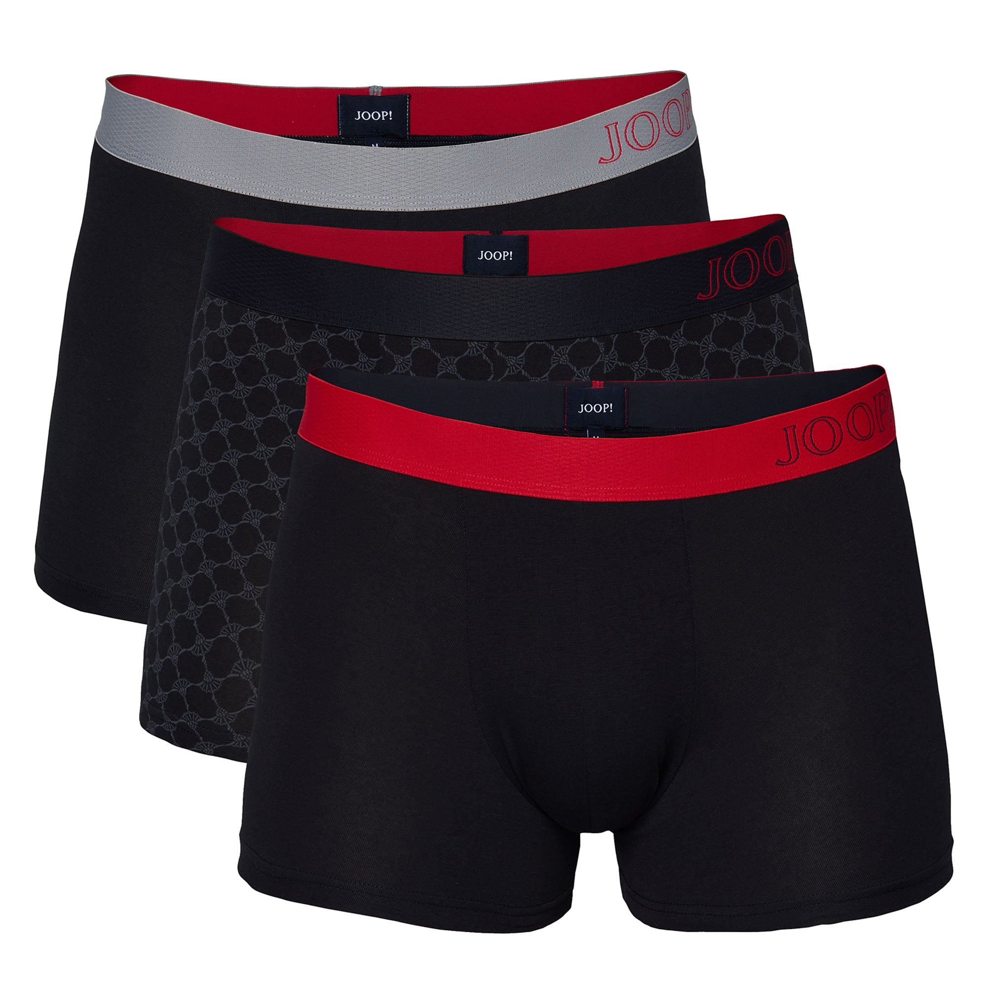 JOOP! Herren Boxershorts, 3er Pack - Everyday, Boxer Briefs, Cotton Stretch, Logo