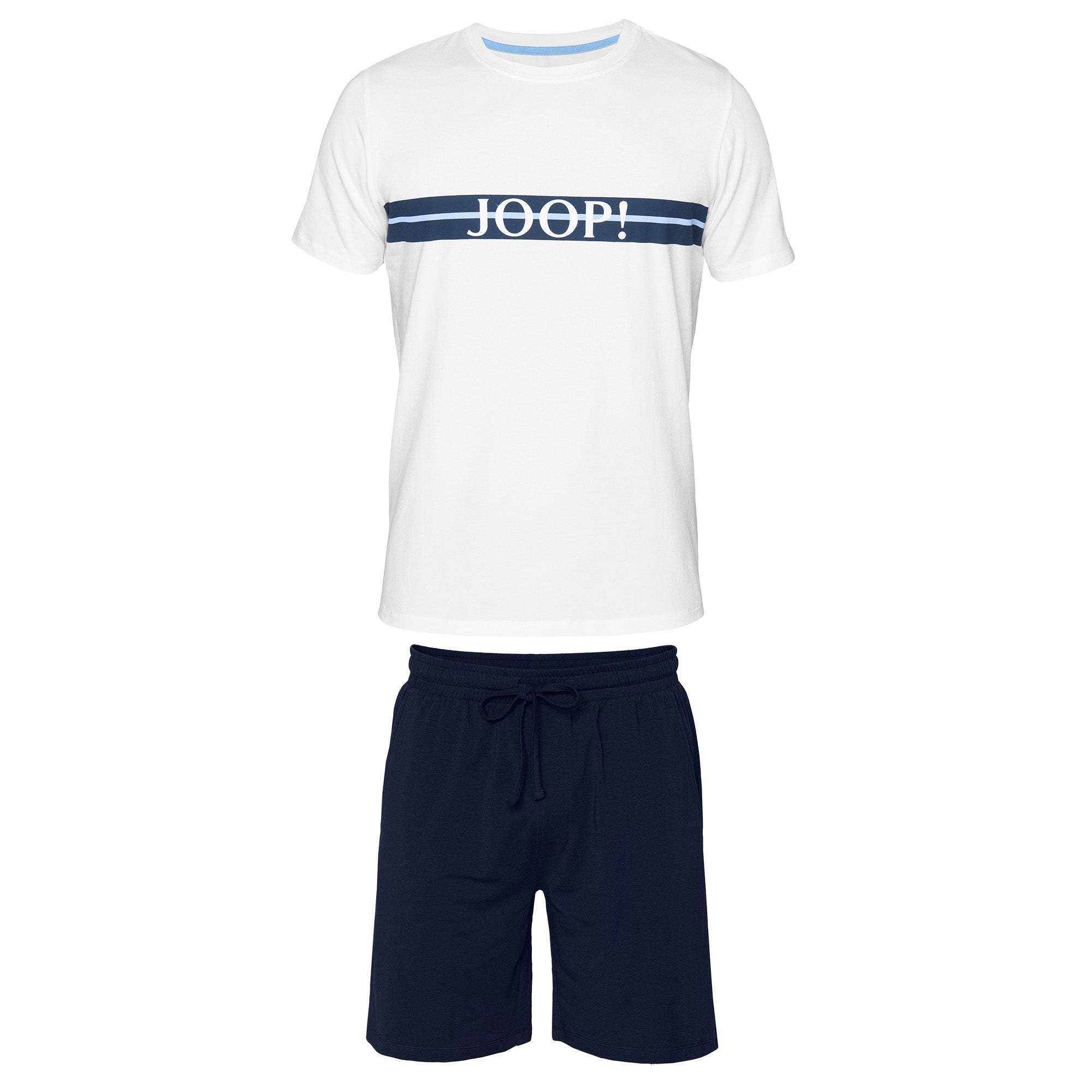 JOOP! Herren Schlafanzug, kurz - Core, Pyjama-Set, Shorty, 2-teilig, Logo, Cotton Stretch
