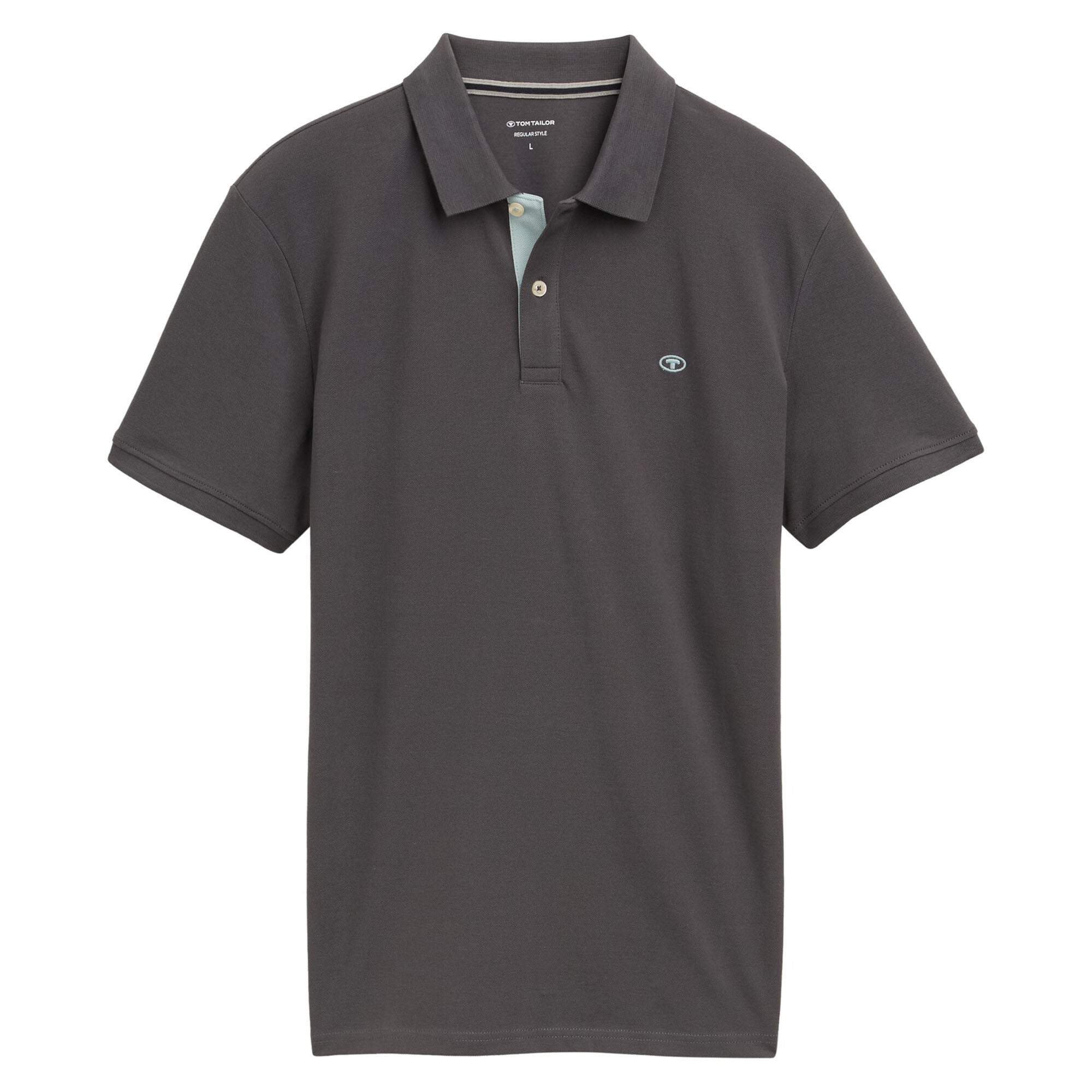 TOM TAILOR Herren Poloshirt, Knopfleiste - Basic Polo With Contrast, Regular Fit, Baumwolle
