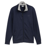 TOM TAILOR Herren Sweatjacke mit Stehkragen - Printed Stand-Up Sweat Jacket, Regular Fit, Baumwollmischung