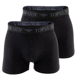 TOP GUN Men's Boxer Shorts - Underwear, Stretch Cotton Briefs, Pack of 2