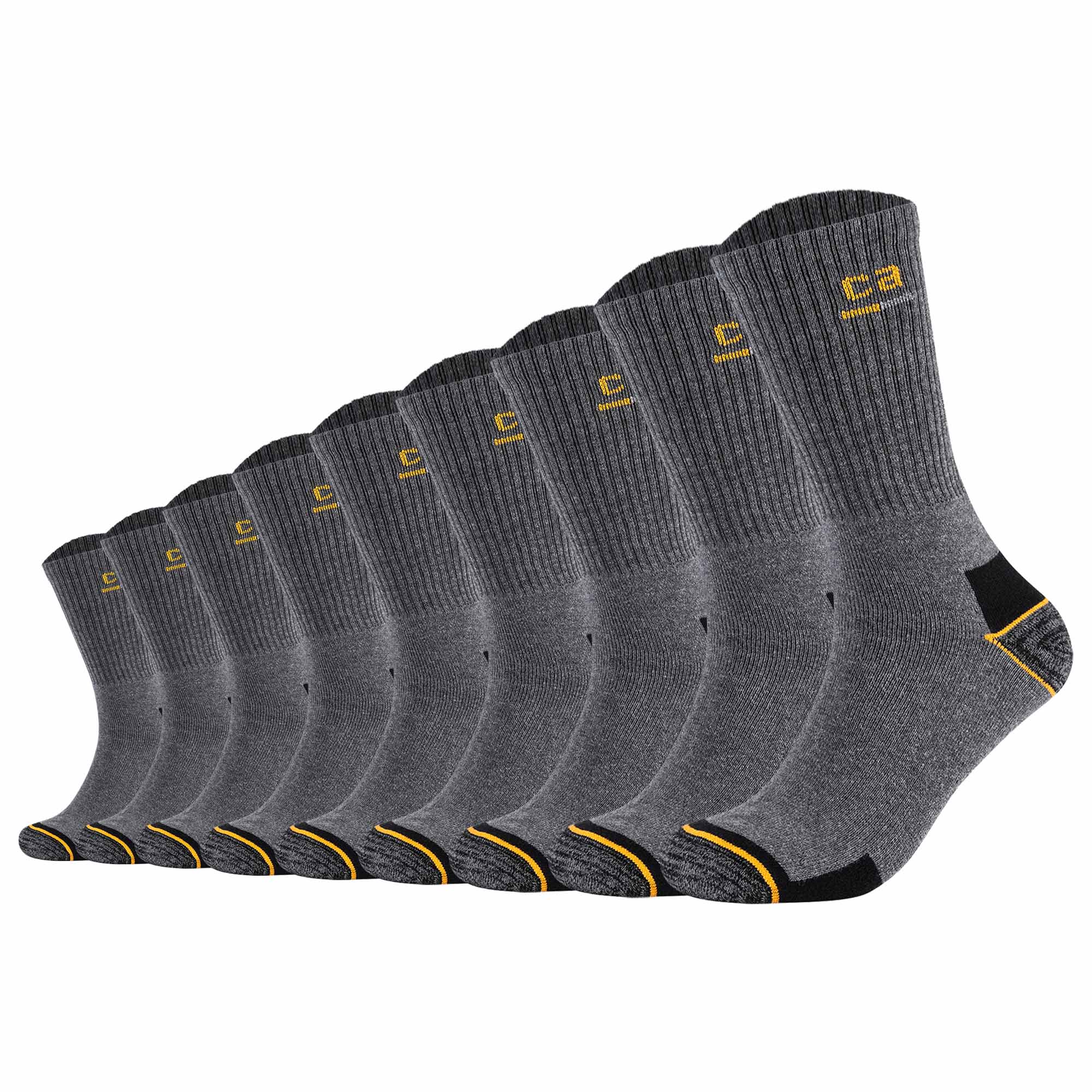 Camano Unisex Socken, 9er Pack - Work Socks, Baumwolle, Logo, einfarbig