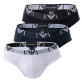 EMPORIO ARMANI men's briefs pack of 3 - briefs, underwear, stretch cotton