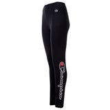 Champion Damen Leggings - Crop Leggings, High waist, lang, Logo, einfarbig