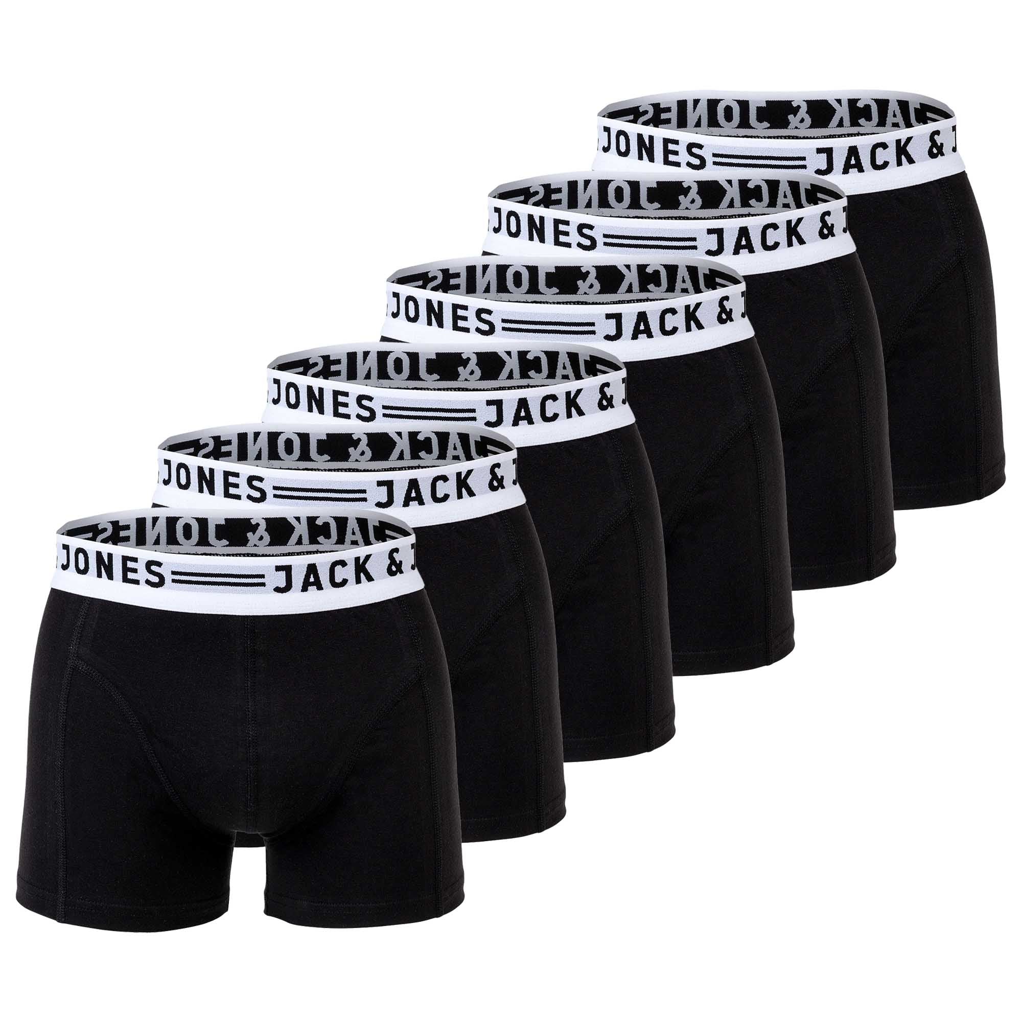 Jack & Jones Men's Boxer Shorts, 3-Pack - SENSE TRUNKS, Cotton Stretch