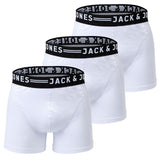 JACK&JONES Herren Boxer Shorts, 3er Pack - SENSE TRUNKS, Baumwoll-Stretch