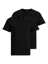JACK&JONES Herren T-Shirt, 2er Pack - JACBASIC CREW NECK TEE, Kurzarm, einfarbig, Baumwolle