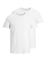 JACK&JONES Herren T-Shirt, 2er Pack - JACBASIC CREW NECK TEE, Kurzarm, einfarbig, Baumwolle