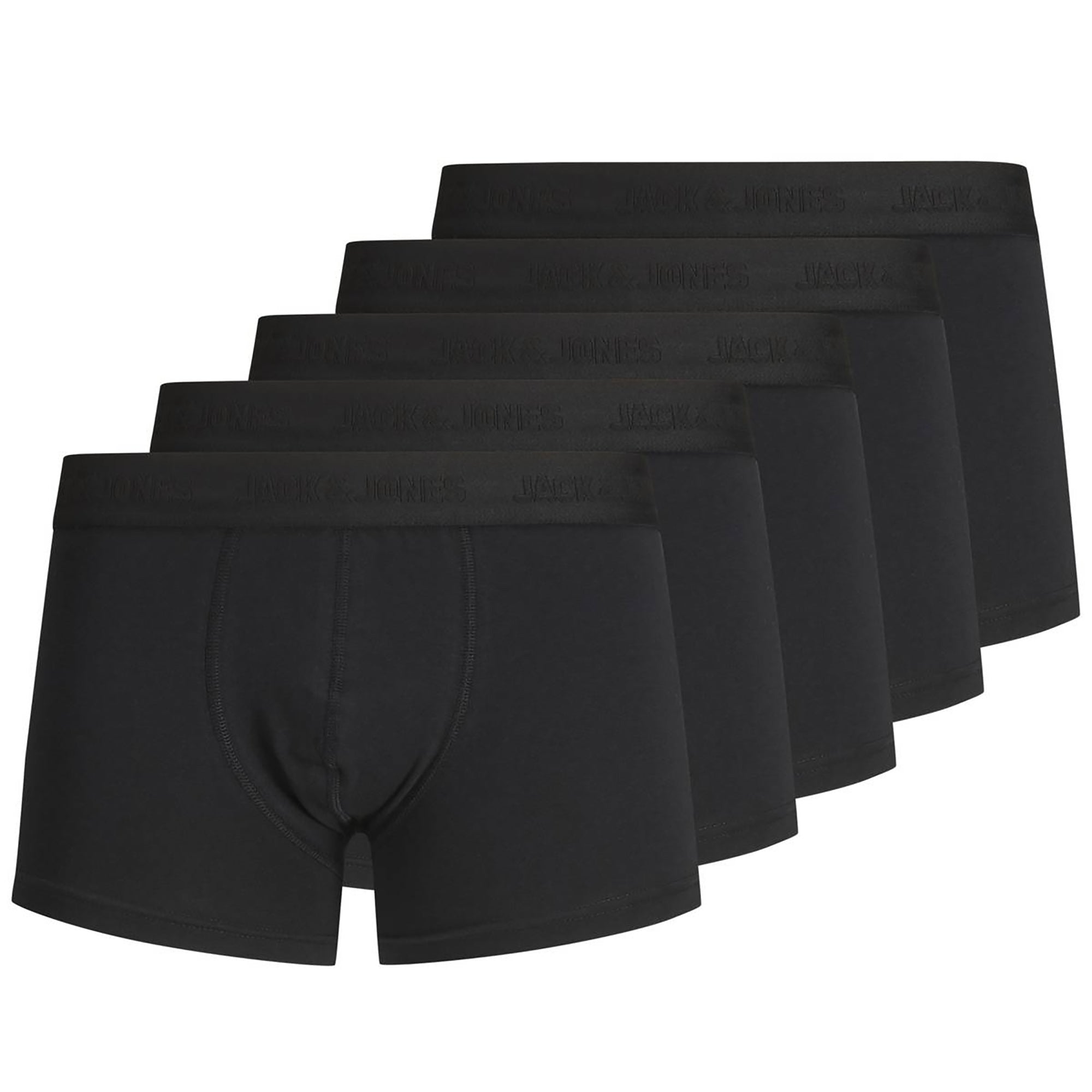 JACK&JONES Herren Boxer Shorts, 5er Pack - JACTONE IN TONE TRUNKS, Baumwoll-Stretch