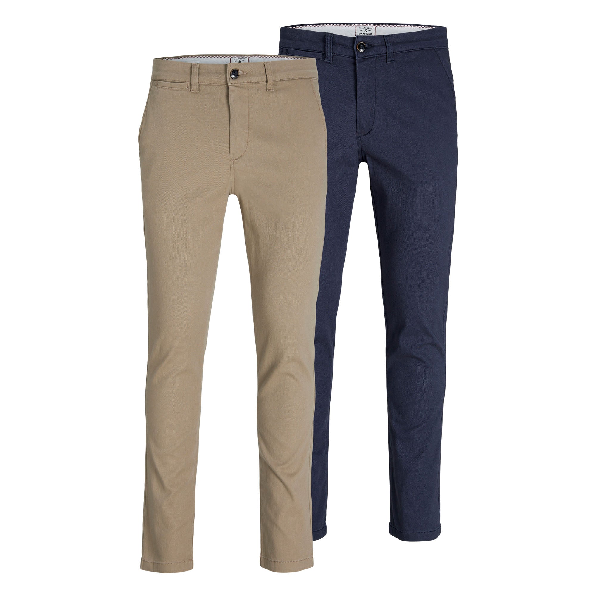 JACK&JONES Herren Chino-Hose, 2er Pack - JPSTMARCO JJDAVE 2PK, Länge 32