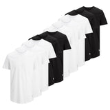 Jack & Jones Men's T-Shirt, 10-Pack - JJENOA, Short Sleeve, Round Neck, Cotton, Solid Color