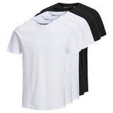 Jack & Jones Men's T-Shirt, 5-Pack - JJEORGANIC BASIC TEE O-NECK, short sleeve, organic cotton