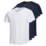 Jack & Jones Men's T-Shirt, 5-Pack - JJEORGANIC BASIC TEE O-NECK, short sleeve, organic cotton
