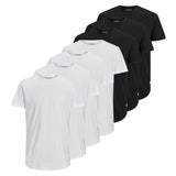 JACK&JONES Herren T-Shirt, 7er Pack - JJENOA TEE CREW NECK, Basic, Baumwolle