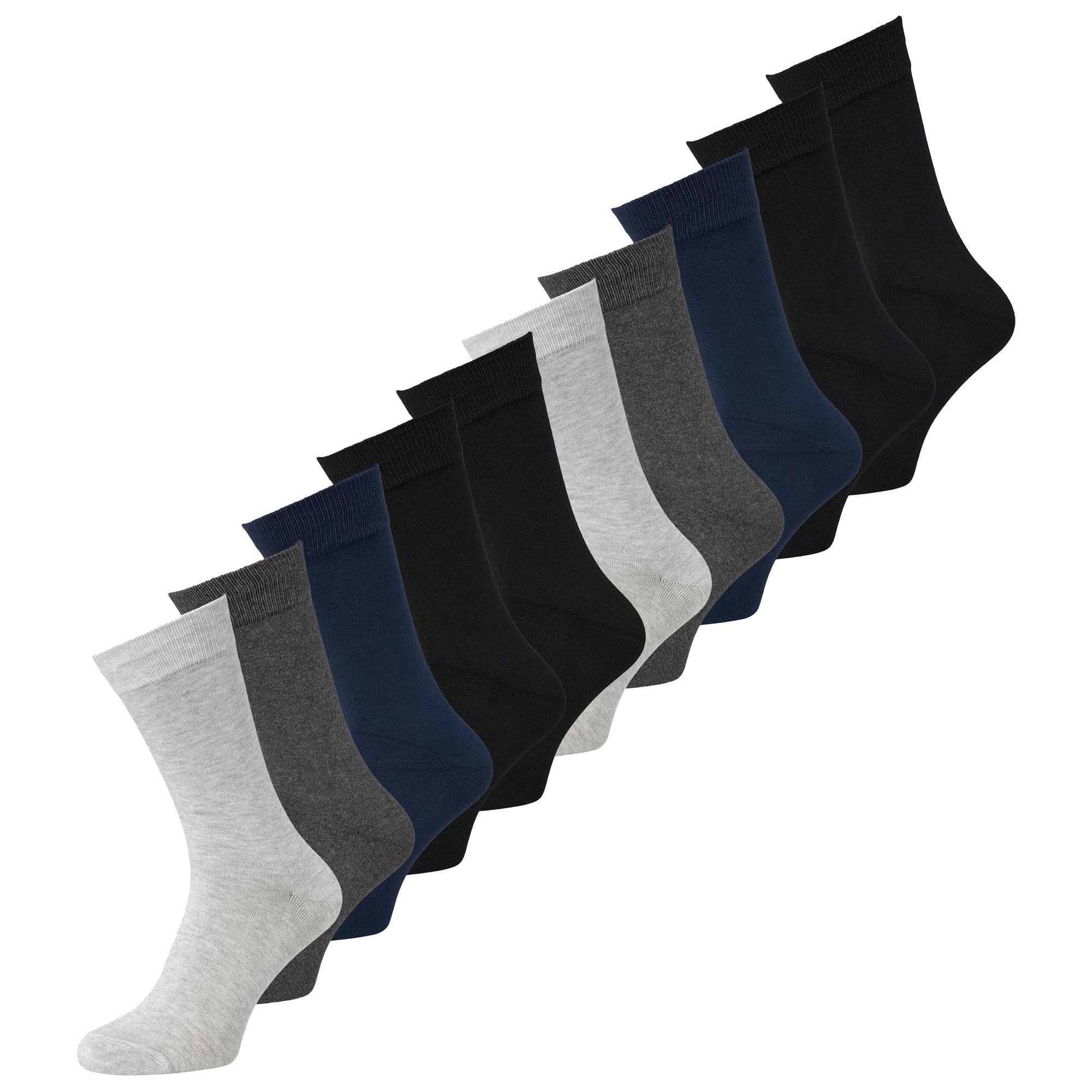 JACK&JONES Herren Socken Bambus 10er Pack - JACBASIC, One Size
