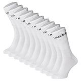 JACK&JONES Kinder Tennissocken, 10er Pack - JACREGEN TENNIS SOCKS, Baumwollmischung, Logo