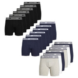 JACK&JONES Herren Boxershorts, 6er Pack - JACSOLID, Baumwoll-Stretch, einfarbig