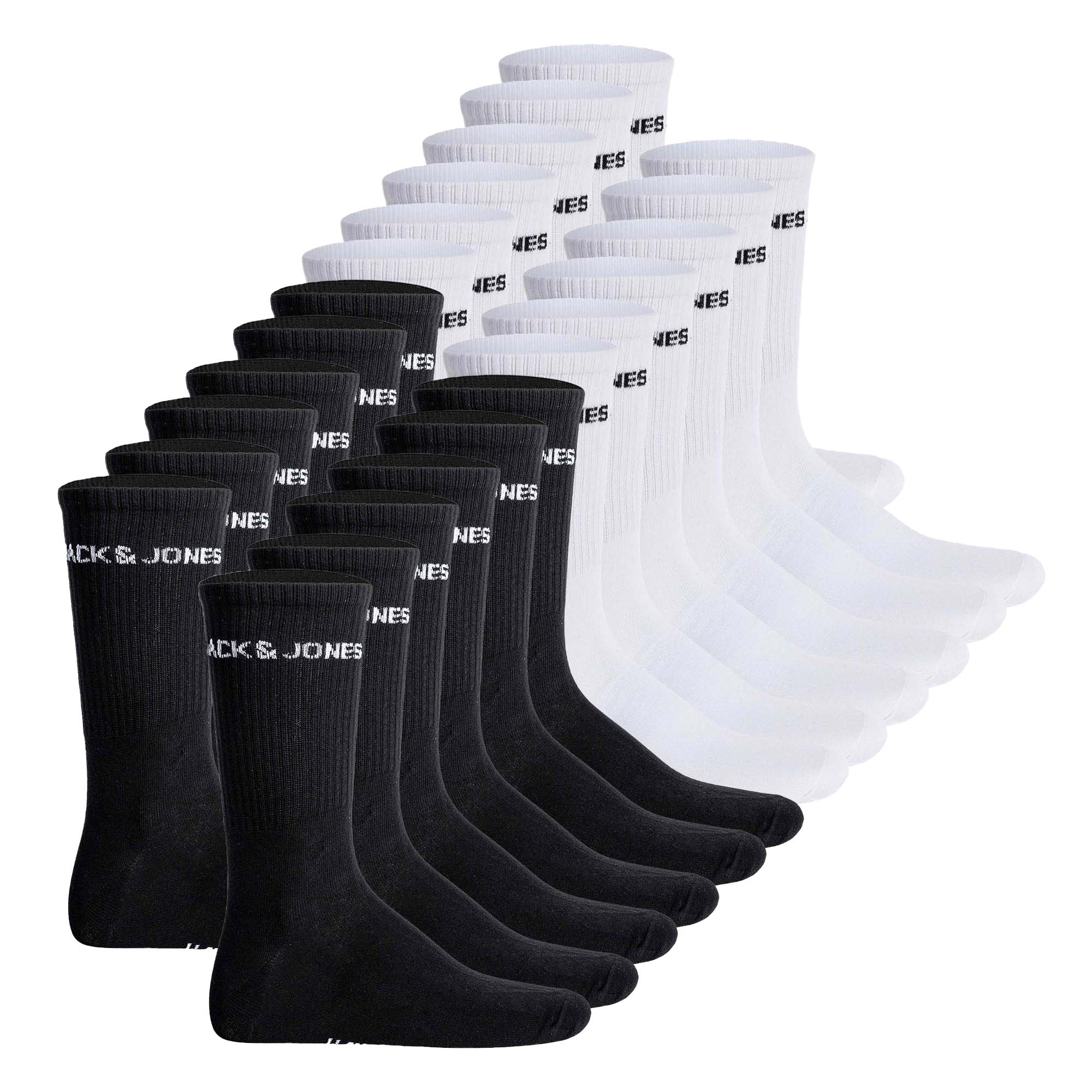JACK&JONES men's tennis socks, 12 pack - JACLOGO, One Size