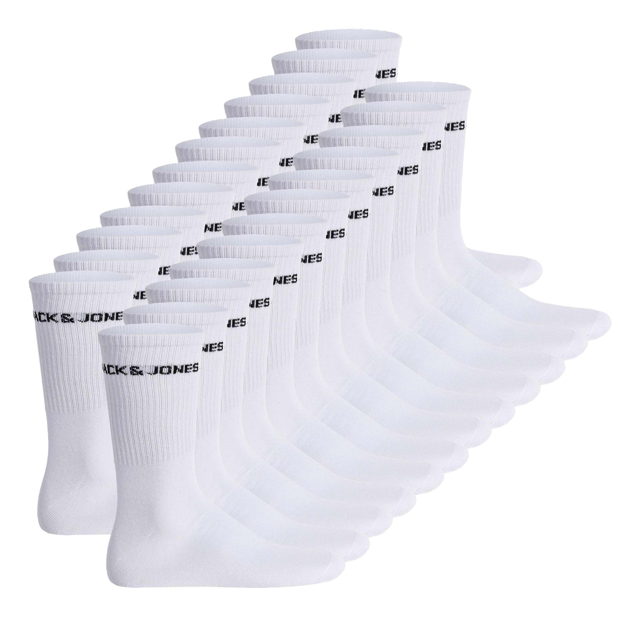 JACK&JONES Herren Tennissocken, 24er Pack - JACLOGO, One Size