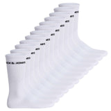 JACK&JONES men's tennis socks, 12 pack - JACLOGO, One Size