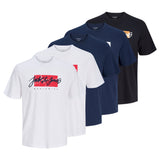 JACK&JONES Herren T-Shirts, 5er Pack - JJTILEY JJNOLAN, Rundhals, Baumwolle