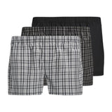 JACK&JONES Herren Web-Boxershorts, 3er Pack - JACMILANO WOVEN BOXERS 3 PACK , Baumwolle