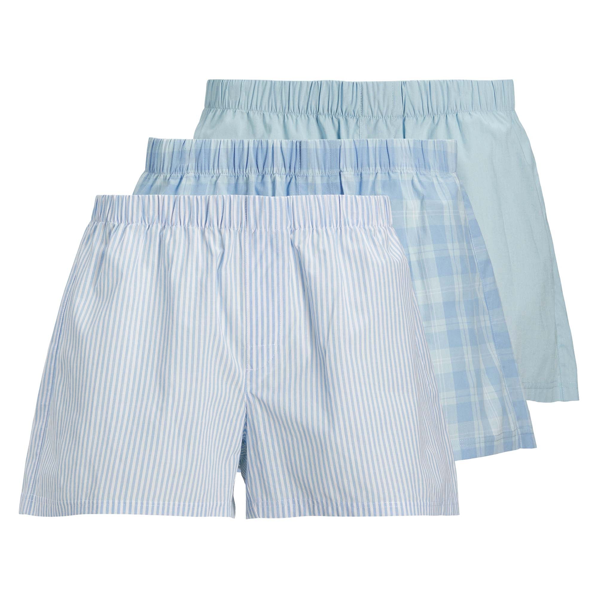 JACK&JONES men's woven boxer shorts, pack of 3 - JACMILANO WOVEN BOXERS 3 PACK , cotton