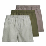 JACK&JONES Herren Web-Boxershorts, 3er Pack - JACMILANO WOVEN BOXERS 3 PACK , Baumwolle