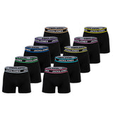 JACK&JONES men's boxer shorts, pack of 10 - JACLIMES SOLID TRUNKS 10 PACK, cotton stretch, logo