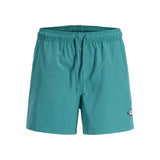 JACK&JONES Herren Badeshorts - JPSTMAUI TROPIC SOLID SWIM SHORTS REG SN, Badehose