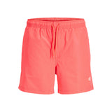 JACK&JONES Herren Badeshorts - JPSTMAUI TROPIC SOLID SWIM SHORTS REG SN, Badehose