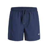 JACK&JONES Herren Badeshorts - JPSTMAUI TROPIC SOLID SWIM SHORTS REG SN, Badehose