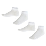 FALKE Kinder Sneakersocken, 2er Pack - Happy, Kurzsocken, einfarbig