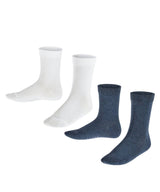 FALKE Kinder Socken, 2er Pack - Happy, Kurzsocken