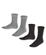 FALKE Kinder Socken, 2er Pack - Happy, Kurzsocken