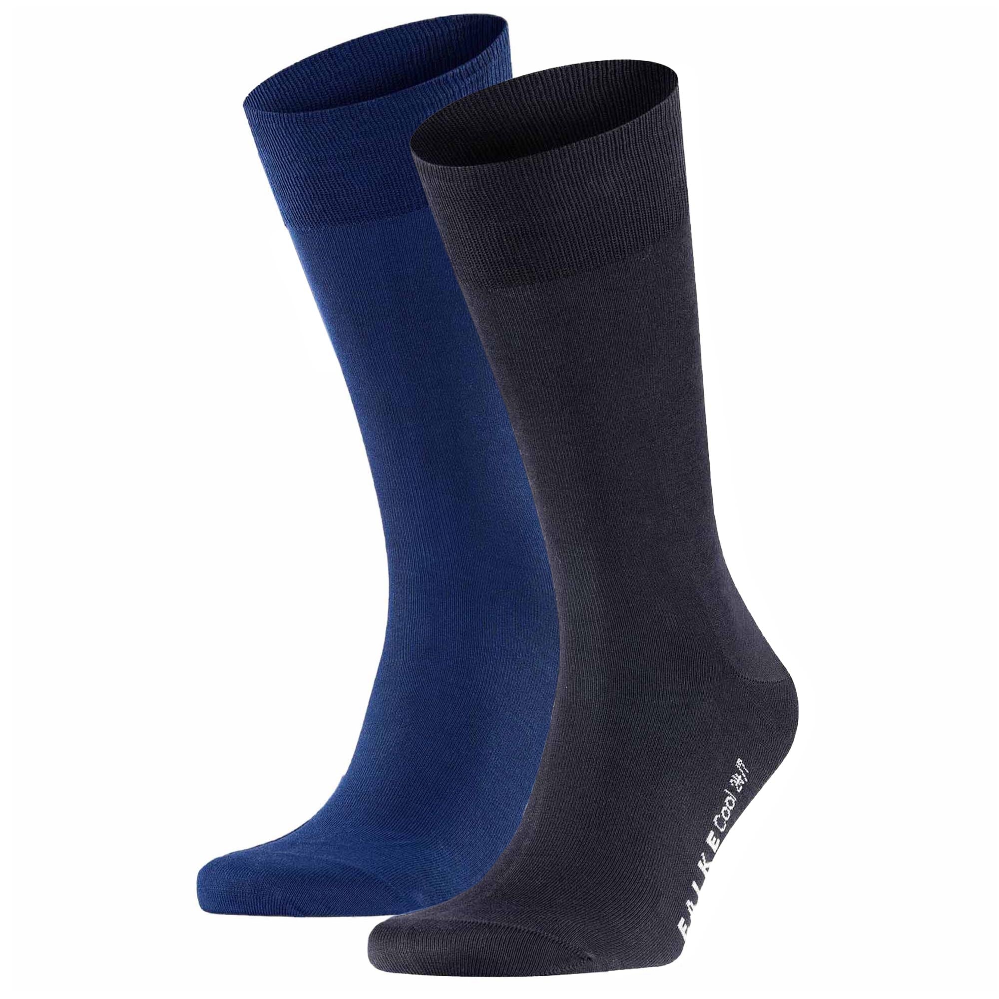 FALKE Men's Socks Pack of 2 - Cool 24/7, Business Stockings, Short Stockings, Uni