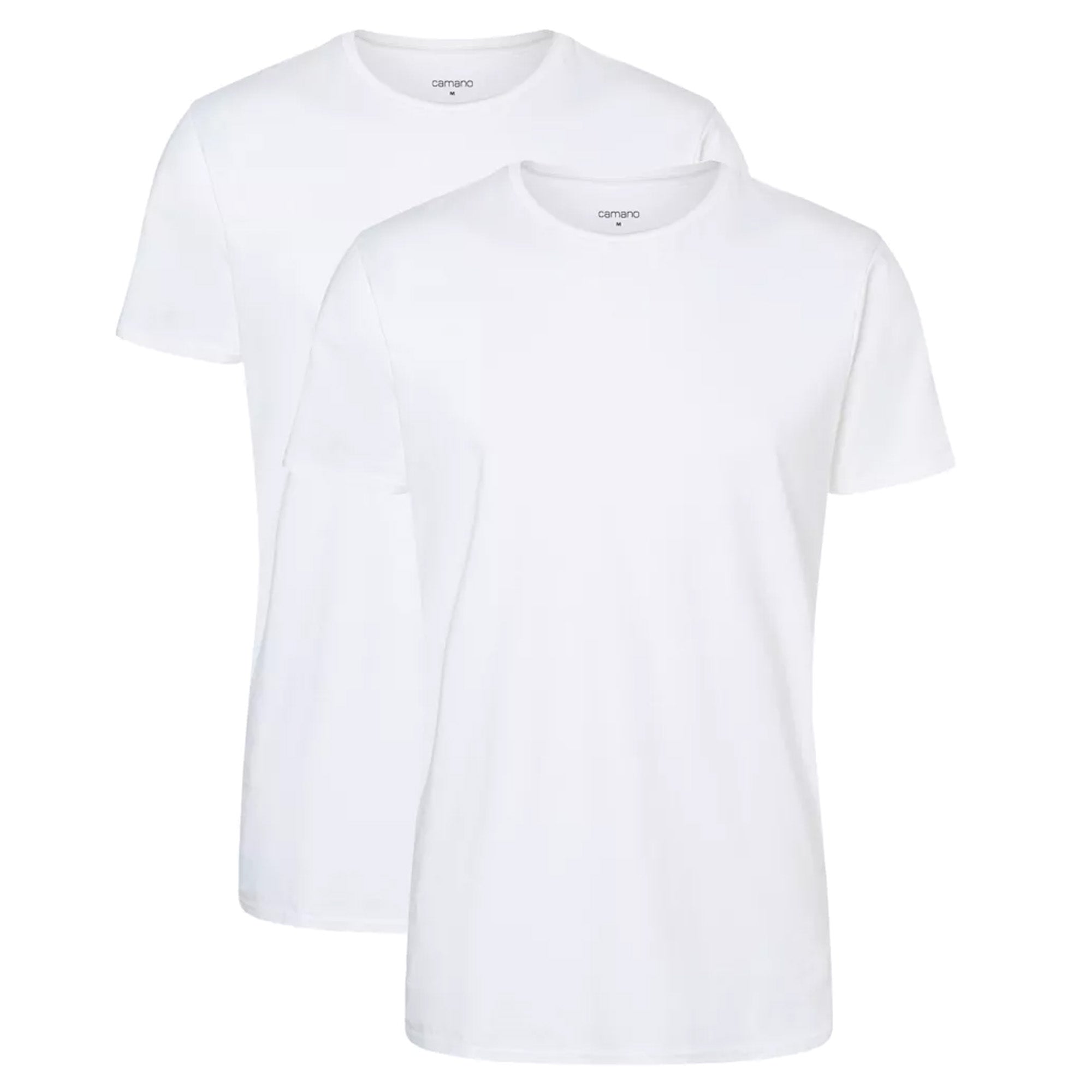 Camano Men's T-Shirt, 2-Pack - Comfort BCI Cotton, Round Neck, Cotton