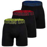 UNDER ARMOUR Herren Boxershorts, 3er Pack - Performance Cotton Boxer Briefs - Solid 6 in, Stretch, Baumwollmischung