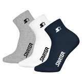 STARTER Unisex Quartersocken, 3er Pack - Quarter Socks, Logo, Baumwollmischung