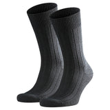 FALKE Herren Socken 2er Pack - Teppich im Schuh, Merinowolle, Unifarben