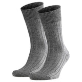 FALKE Herren Socken 2er Pack - Teppich im Schuh, Merinowolle, Unifarben