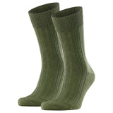 FALKE Herren Socken 2er Pack - Teppich im Schuh, Merinowolle, Unifarben