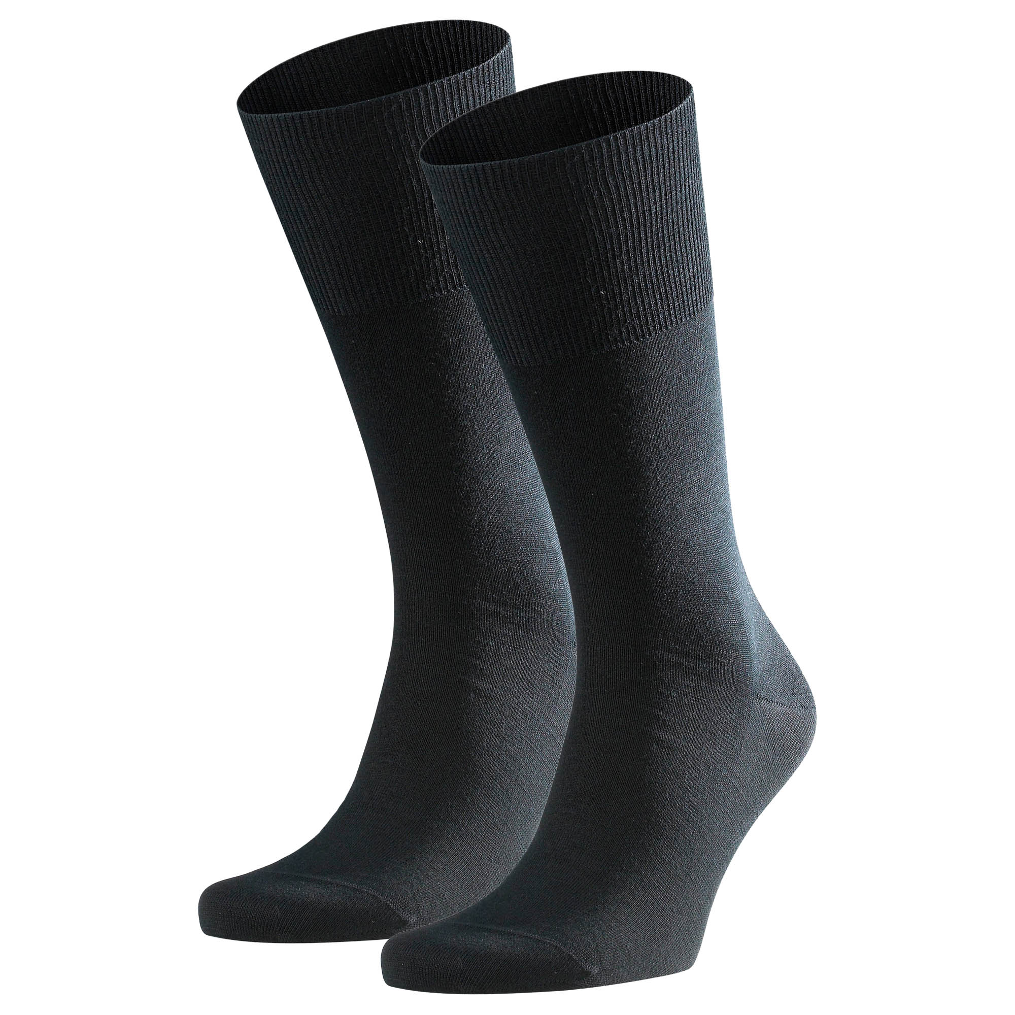FALKE Herren Socken 2er Pack - Airport, Kurzstrumpf, Freizeit- und Business-Socken, Unifarben