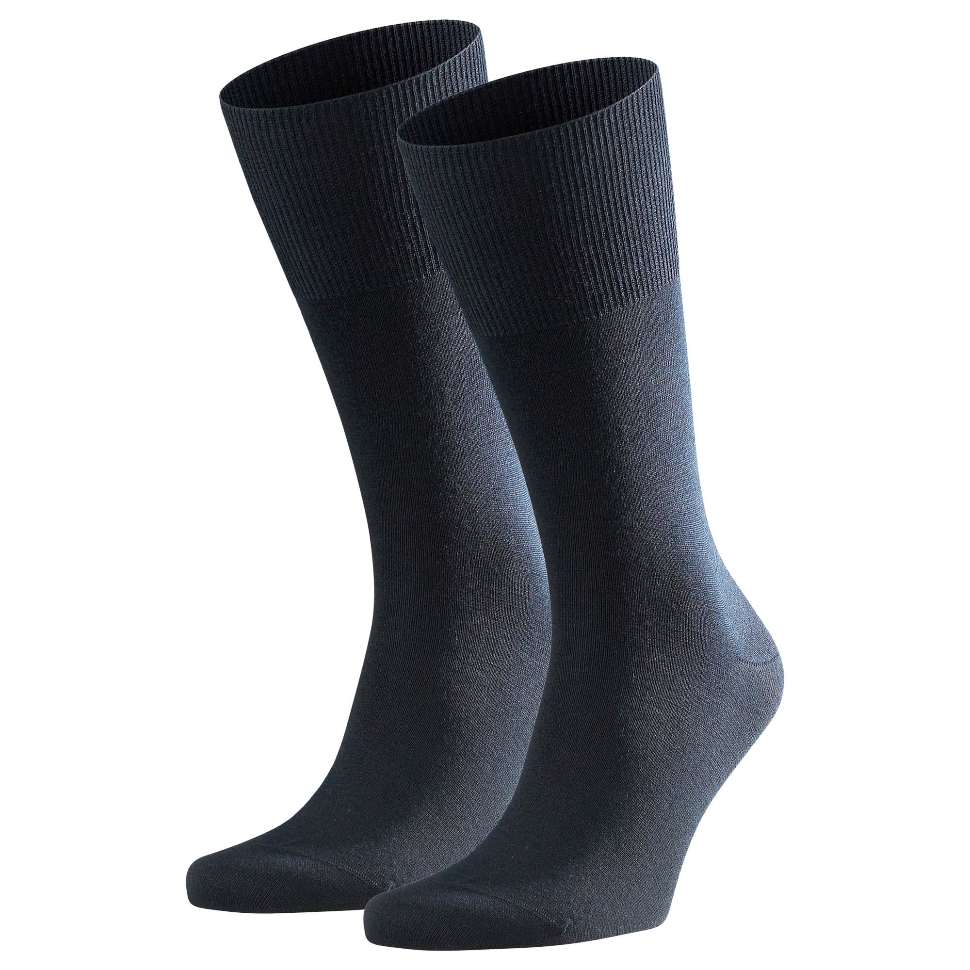 FALKE Herren Socken 2er Pack - Airport, Kurzstrumpf, Freizeit- und Business-Socken, Unifarben