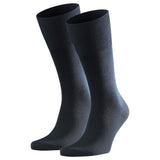 FALKE Herren Socken 2er Pack - Airport, Kurzstrumpf, Freizeit- und Business-Socken, Unifarben