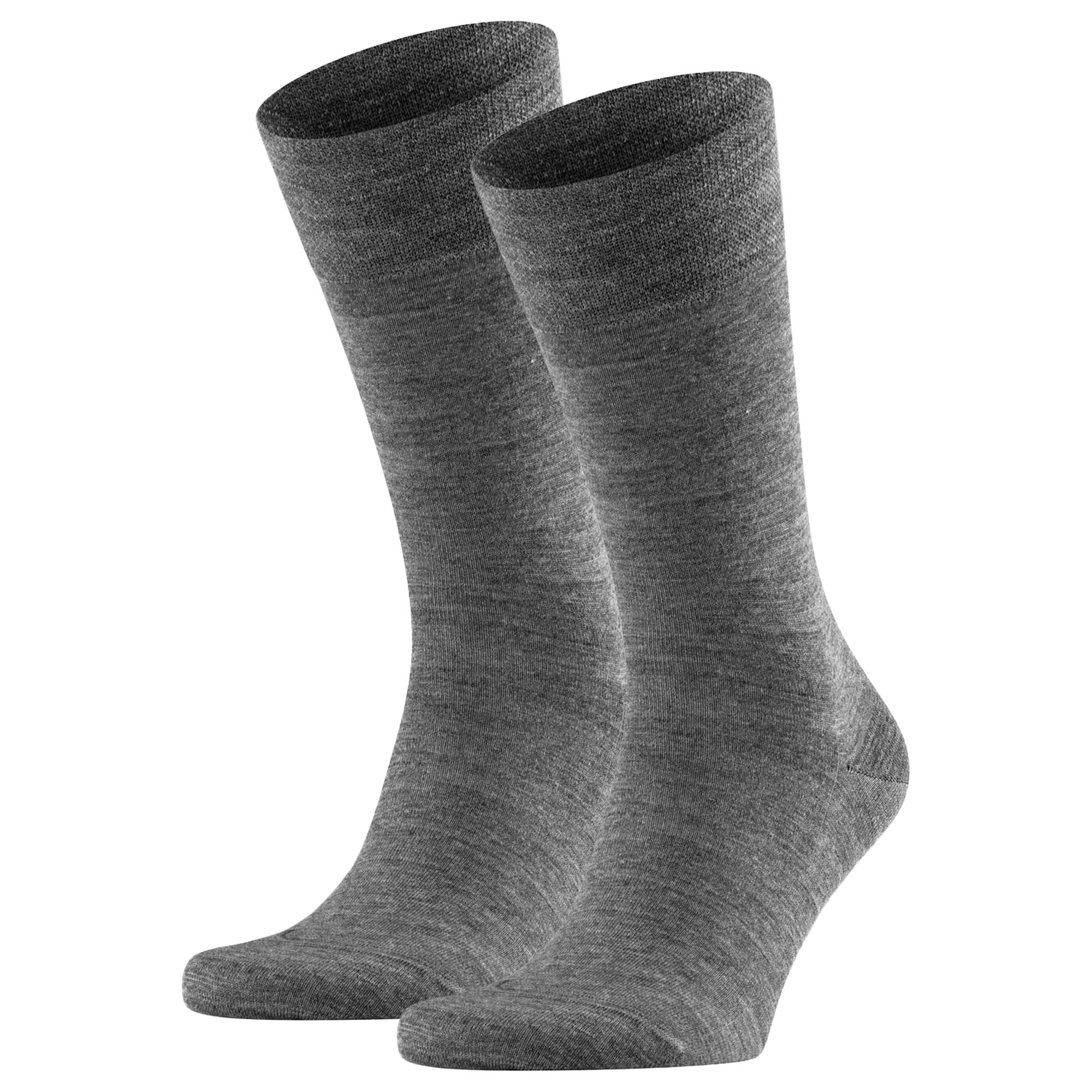 FALKE Herren Socken 2er Pack - Sensitiv Berlin, Kurzstrumpf, Komfortbund, Uni