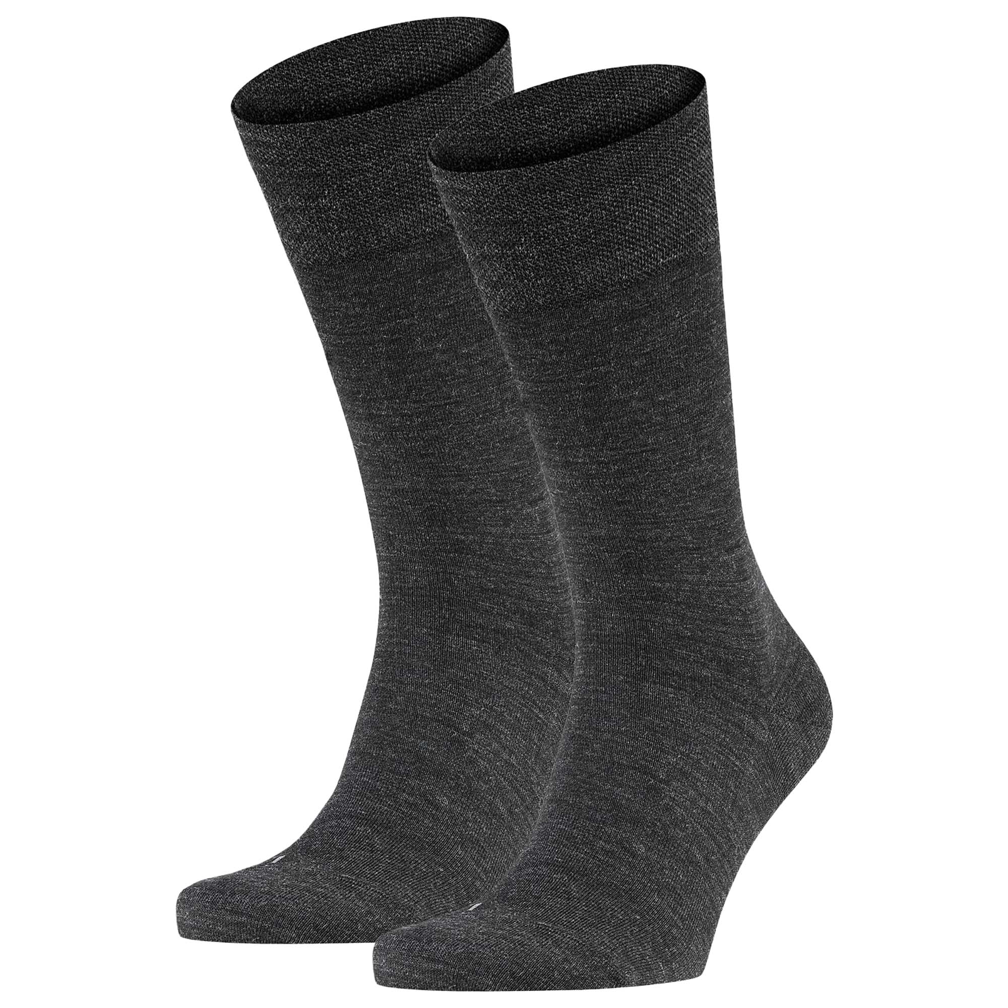FALKE Herren Socken 2er Pack - Sensitiv Berlin, Kurzstrumpf, Komfortbund, Uni
