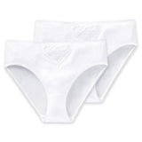 SCHIESSER Damen Tai-Slips, 2er Pack - "Cotton Essentials", Tai Pants, Baumwolle
